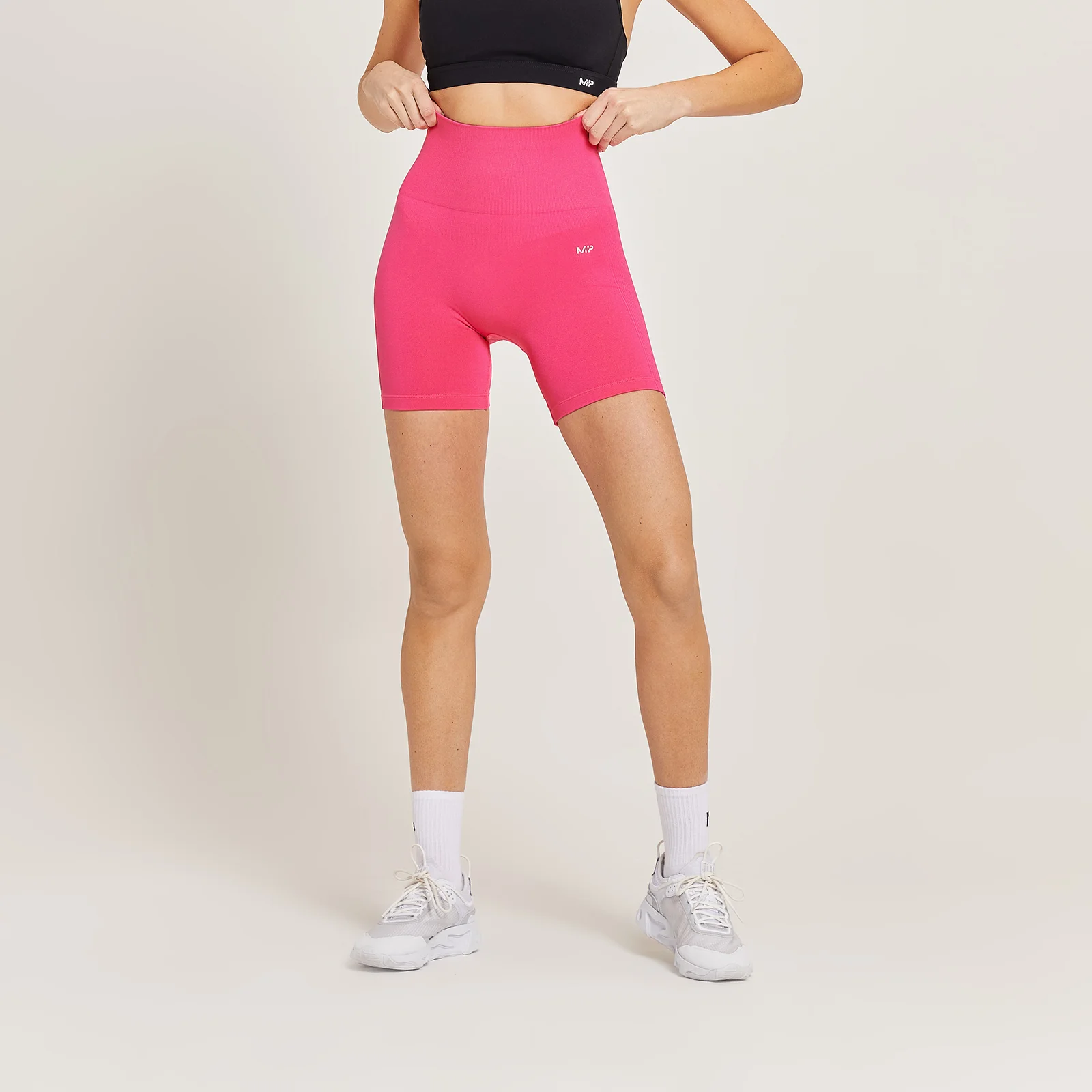 MP ženski Shape biciklistički šorc bez šavova - magenta boja - XXS Slika 1