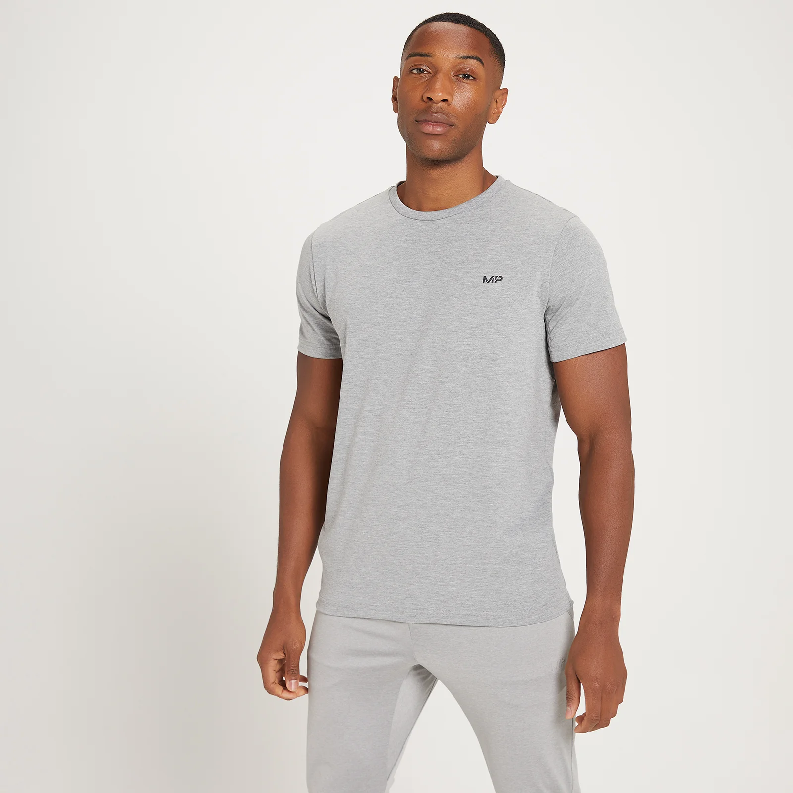 MP muška majica kratkih rukava s zrnastim otiskom Adapt Drirelease - zrnasto tamnosiva boja - XXS Slika 1