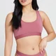 MP ženski Essentials Bralette - trula višnja