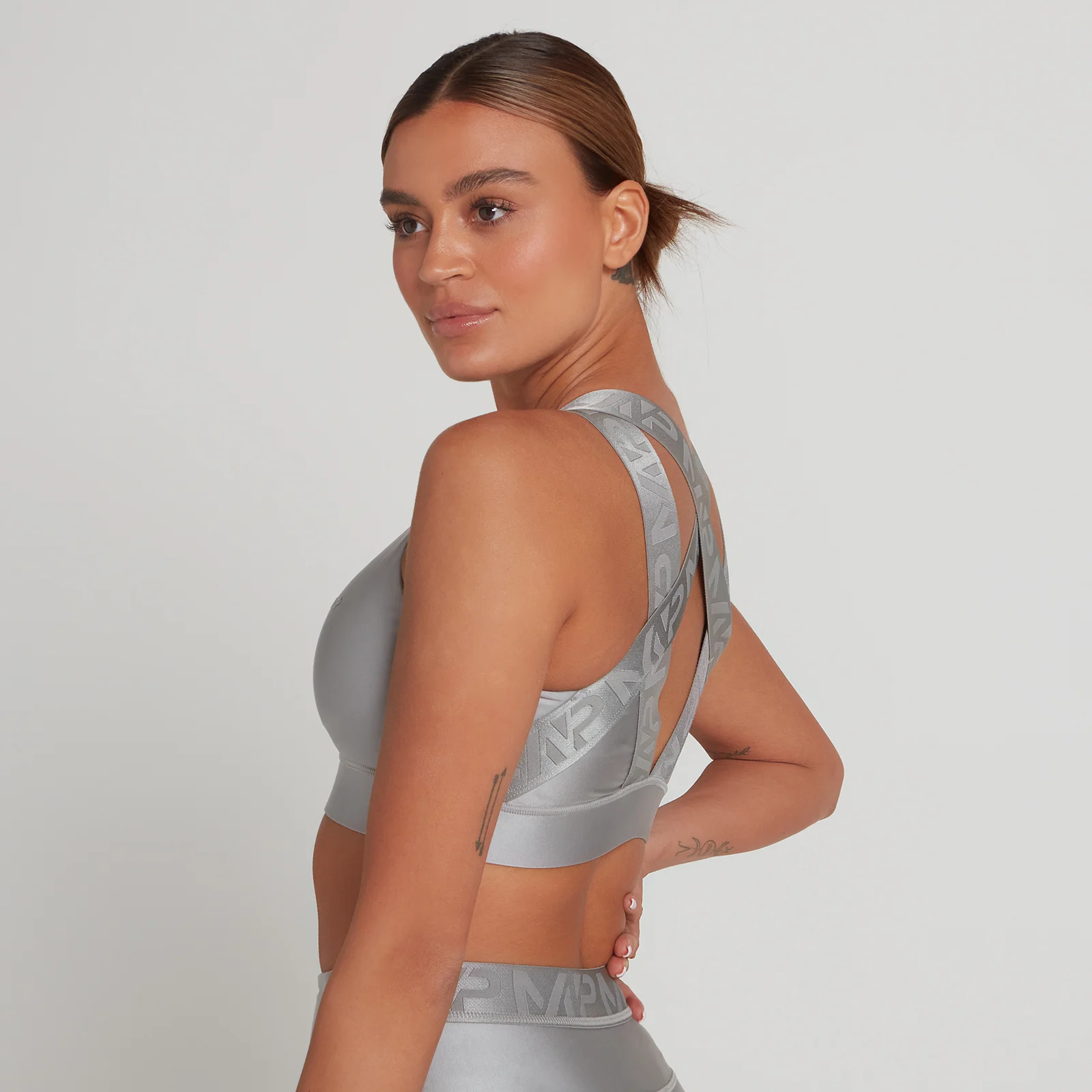 Ograničeno izdanje MP ženskog Engage sportskog grudnjaka - siva boja oluje - XXS Slika 1