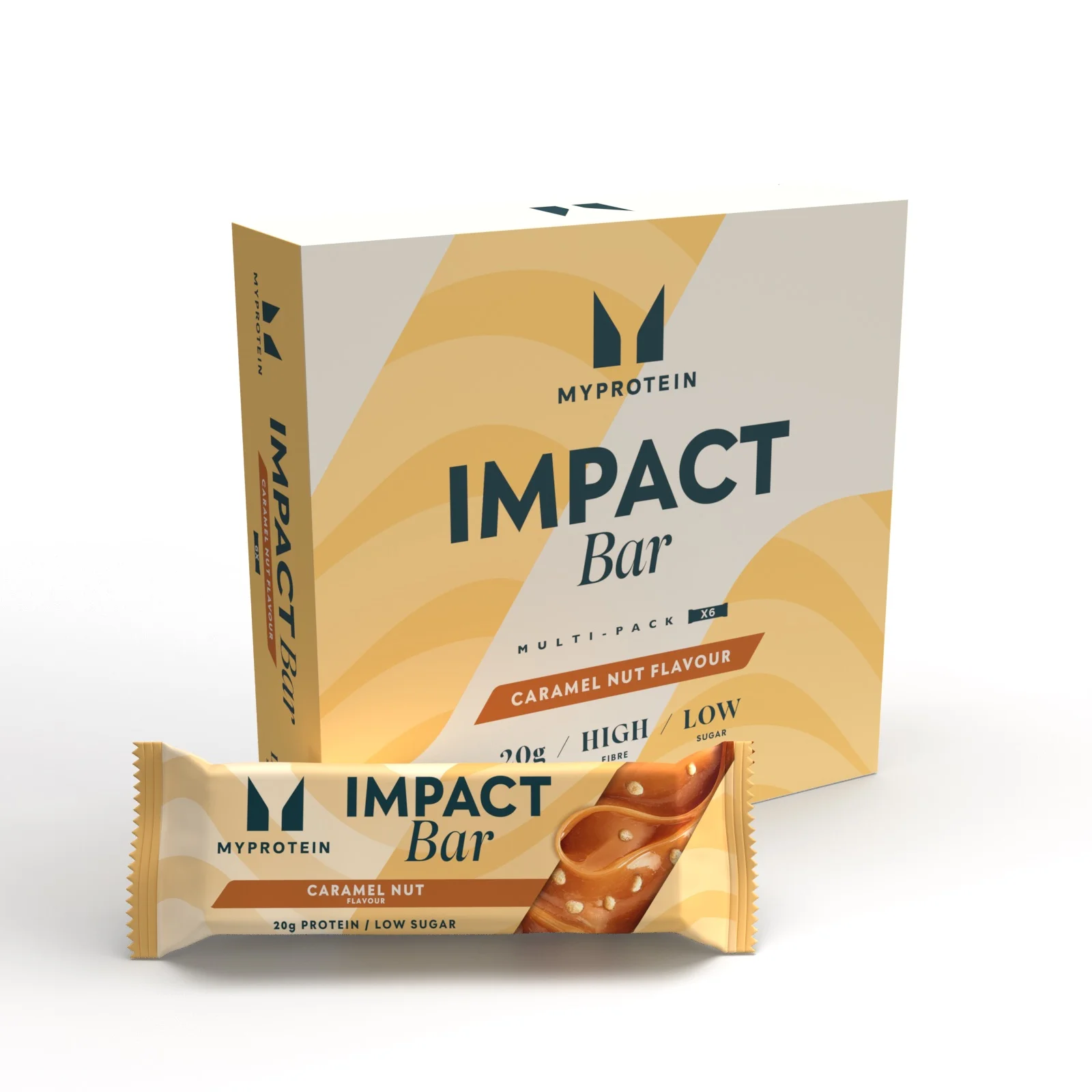 Myprotein Impact Protein Bar - 6 x 64g - Orašasti karamel Slika 1