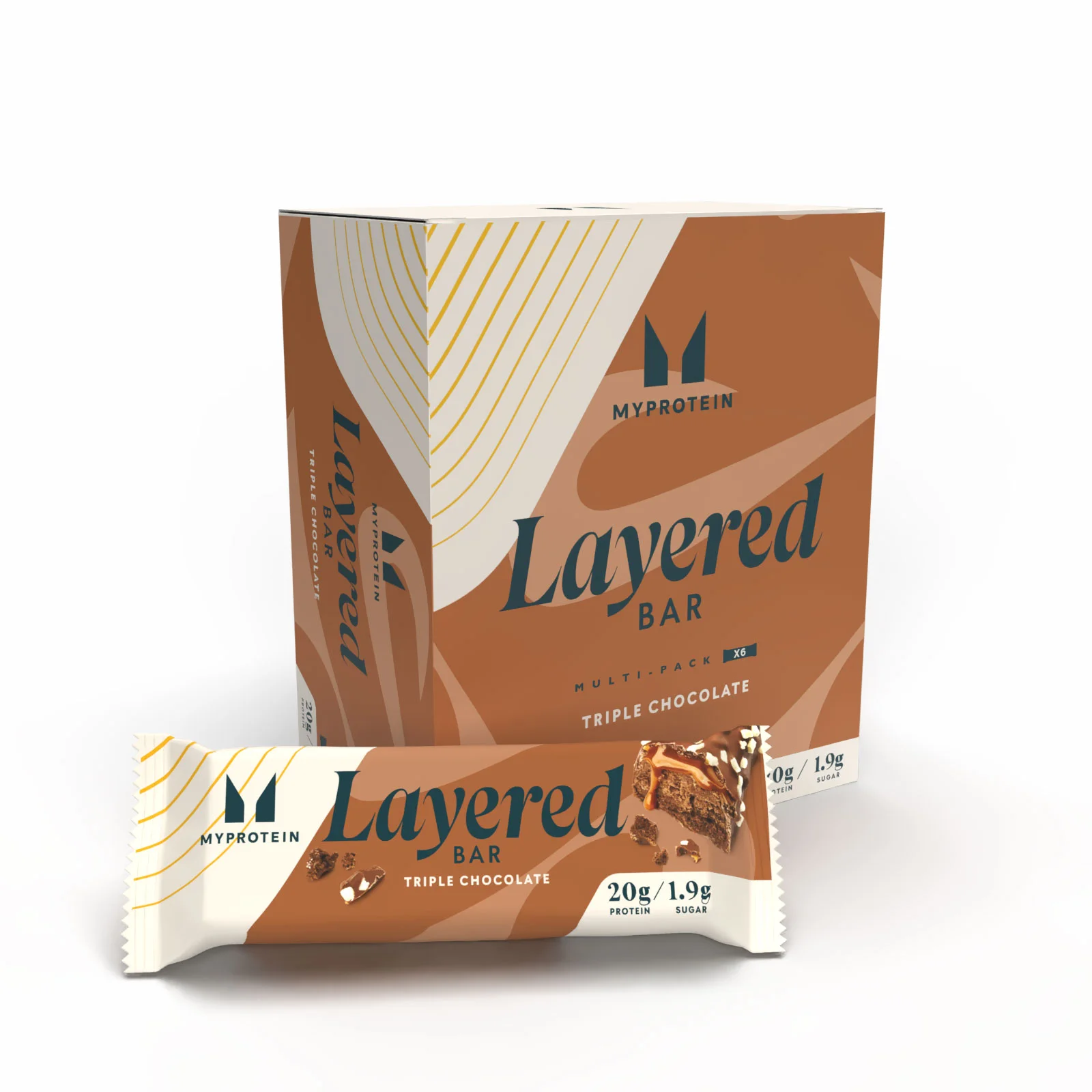 Slojevita proteinska pločica - 6 x 60g - Triple Chocolate Fudge Slika 1