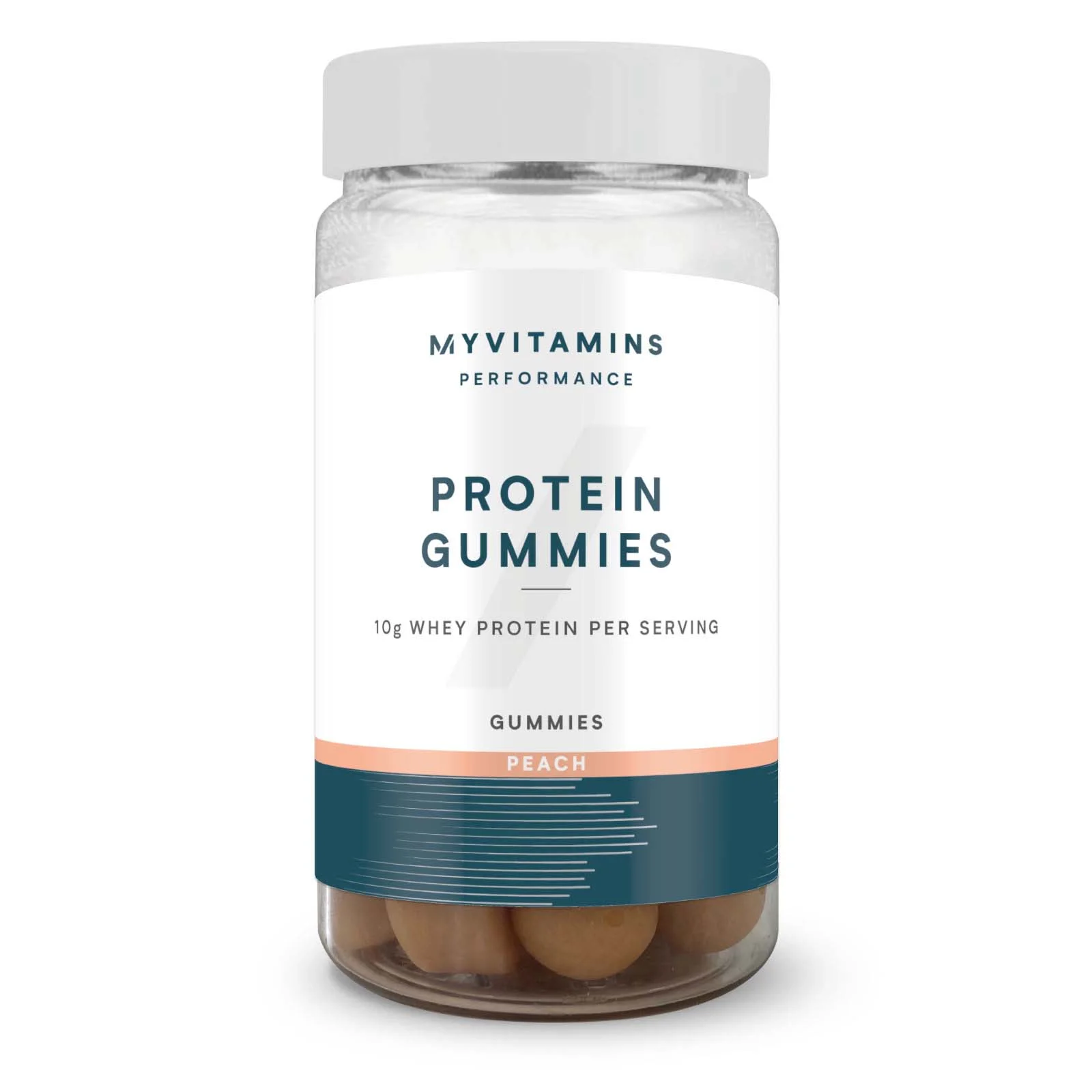 Proteinske gumene bombone - 56gummies - Peach Slika 1