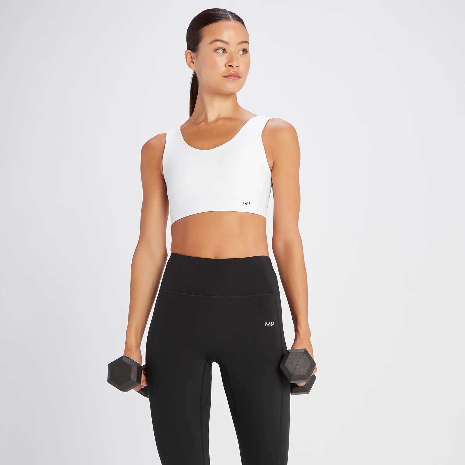 MP ženski Tempo Basics sportski grudnjak - bijeli - XS Slika 1