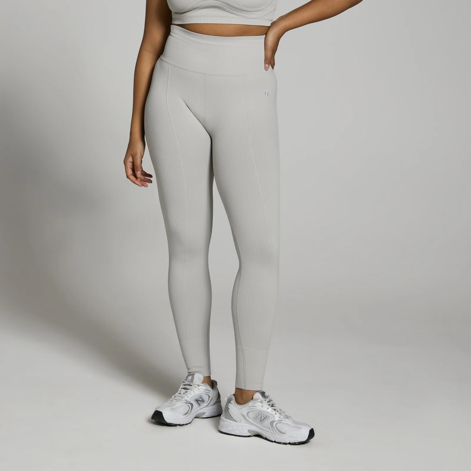 MP ženske Lifestyle rebraste tajice - svijetlo sive - M Slika 1