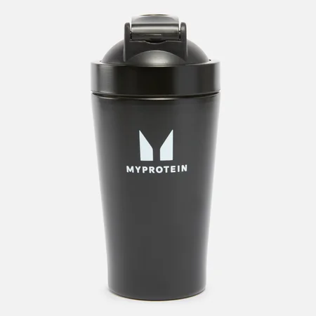 Myprotein mini šejker od recikliranog metala - crna boja
