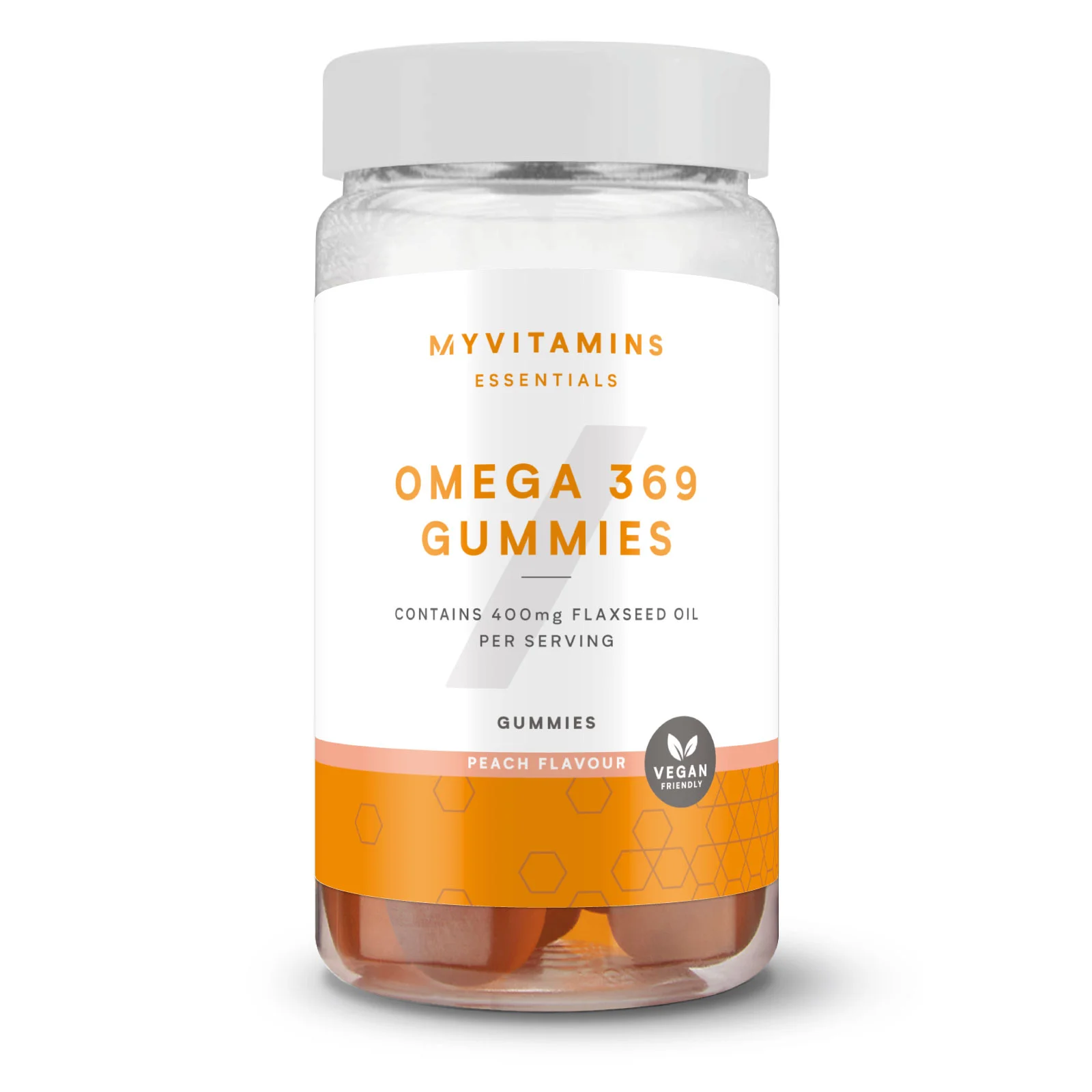 Omega 3 6 9 gumene bombone - 60gummies - Peach Slika 1