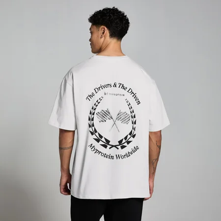 MP World Wide Graphic majica - prirodna krema