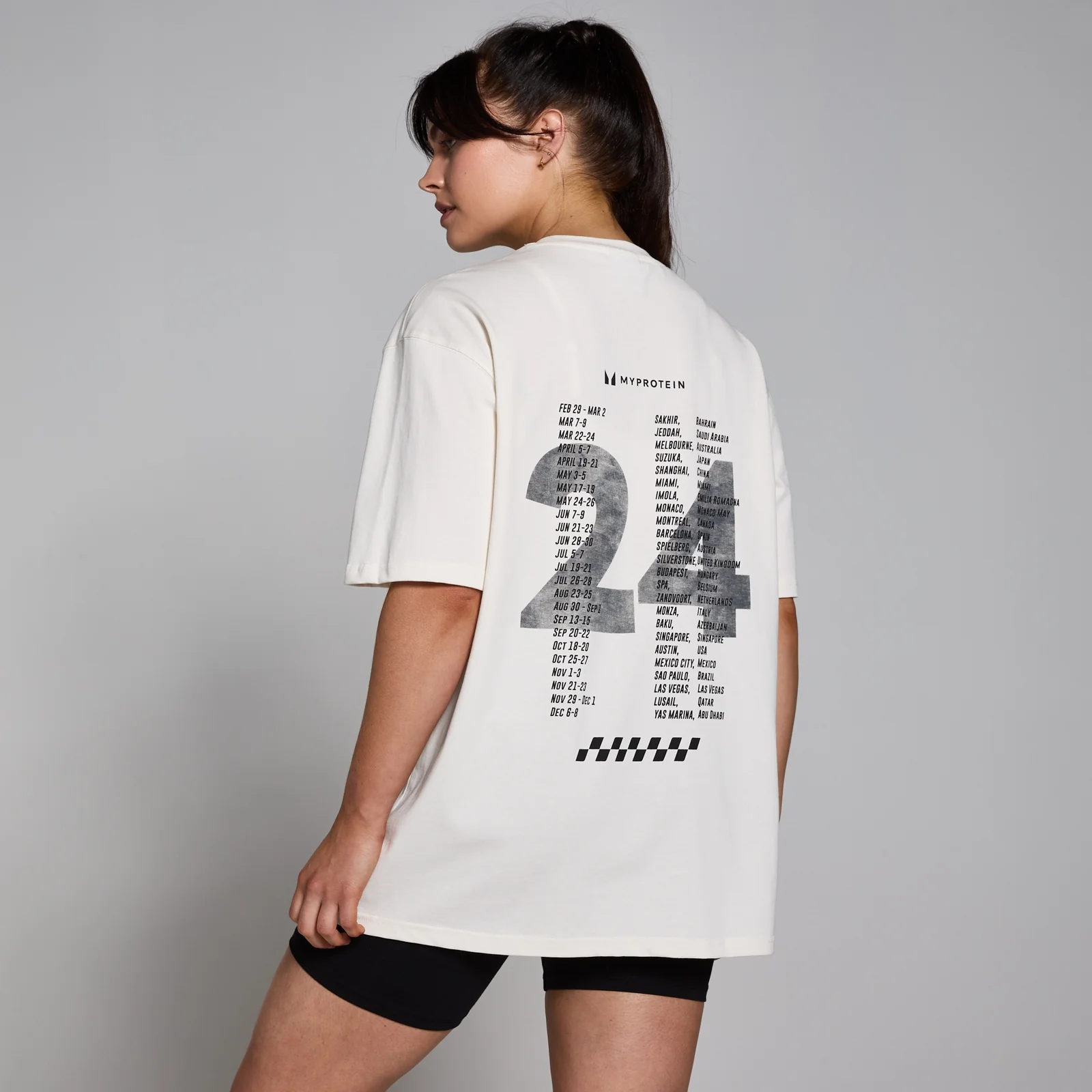 MP Race Day Graphic majica - prirodna krema - XXS-XS Slika 1