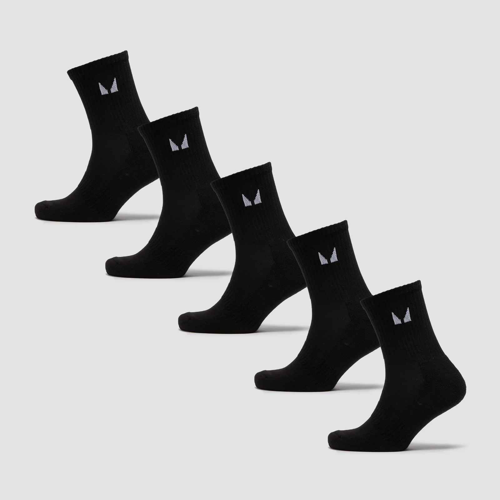 MP Unisex Crew Socks (5 Pack) - Black - UK 6-8 Slika 1