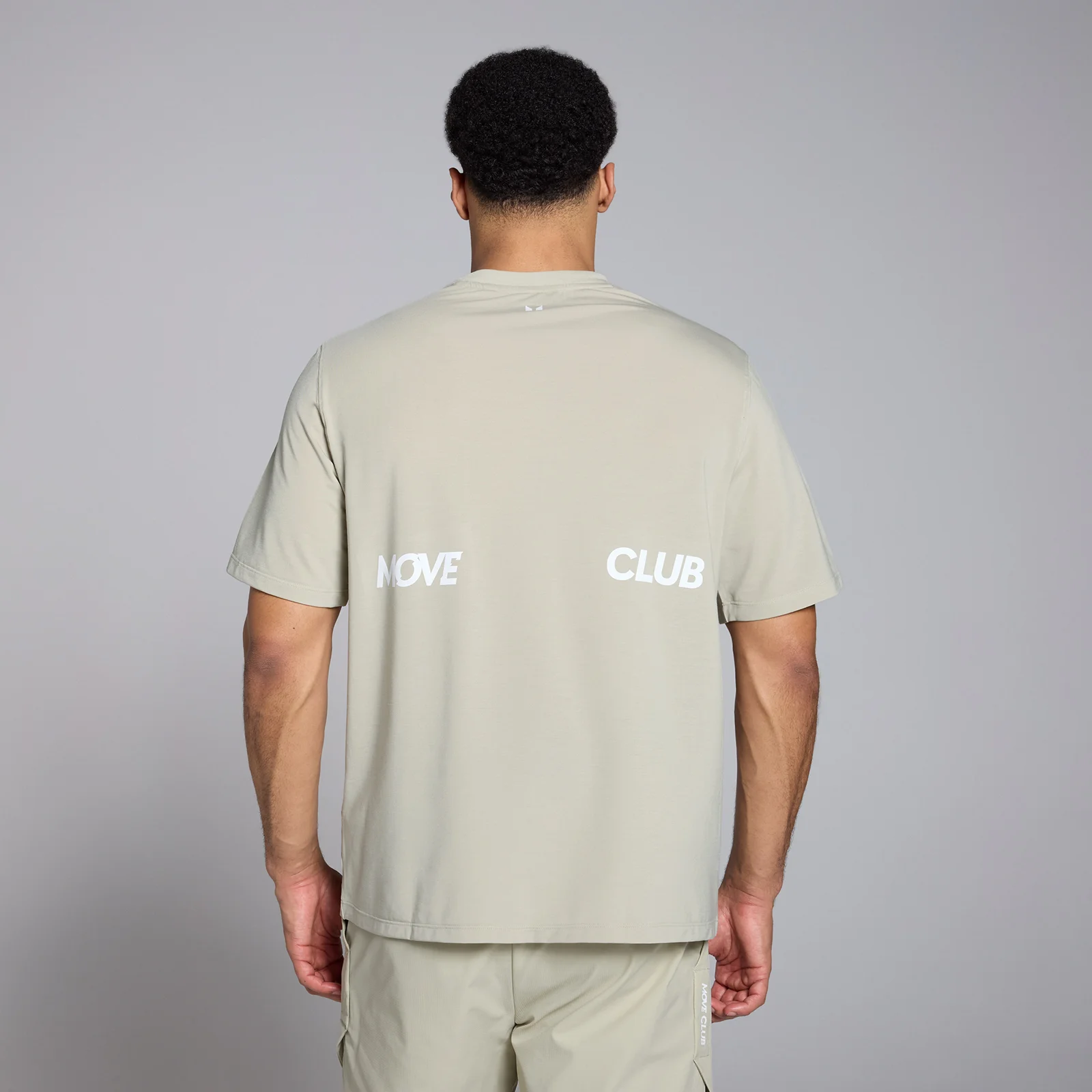 MP muška Tempo Graphic majica sa dugim rukavima širokog kroja -siva boja soli - S Slika 1