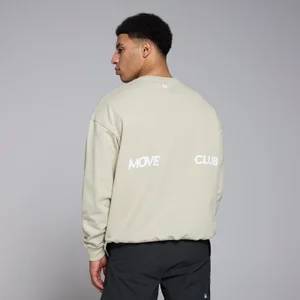 MP muška Tempo Graphic majica dugih rukava širokog kroja -siva boja soli - Size XXL