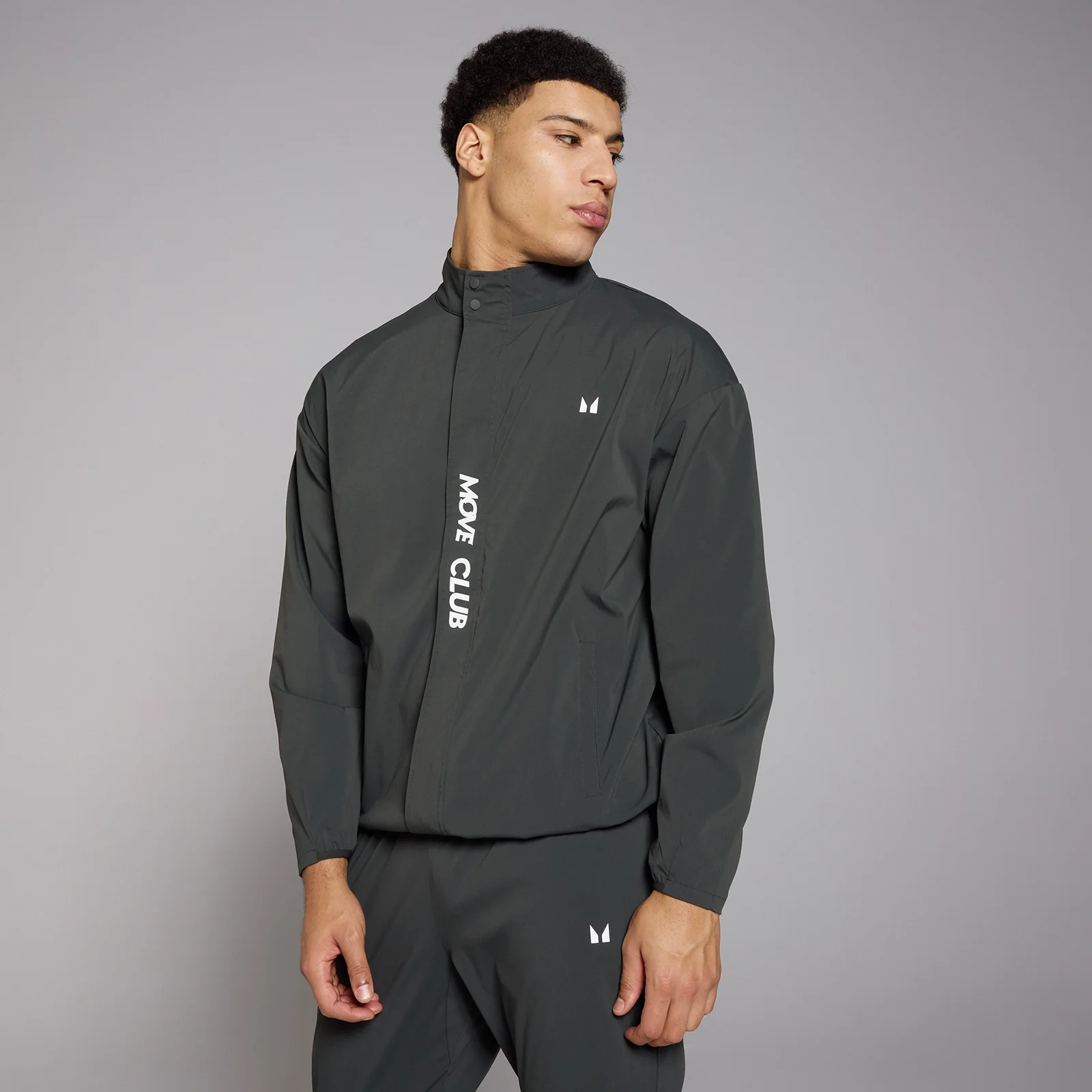 MP muška Tempo Graphic jakna od najlona - isprana crna boja - XS Slika 1