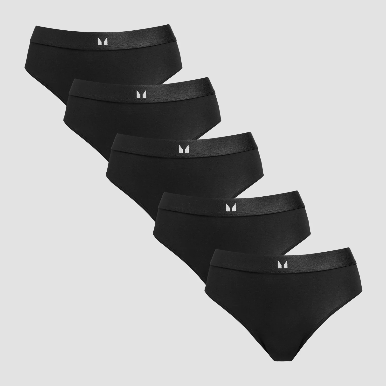 MP Women's Mid Rise Bikini Brief (5 Pack) - Black - S Slika 1