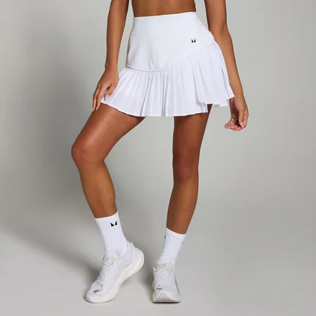 MP Women's Tempo Pleated Tennis Skort - White