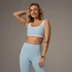 MP X Tatiana kontrastni sportski grudnjak četvrtastog oblika oko vrata - svijetla aqua boja