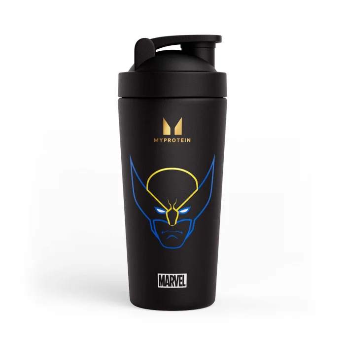 Myprotein Wolverine metalni šejker od recikliranog metala - crna boja