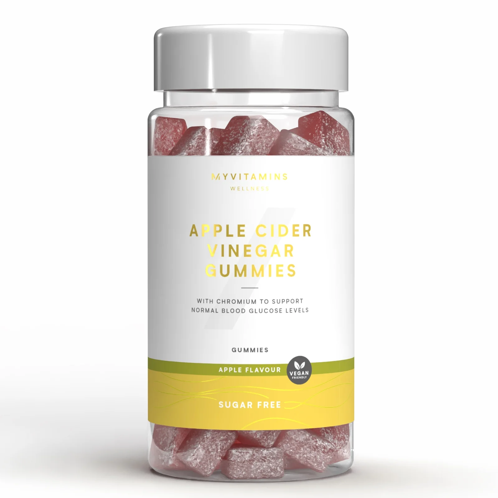 Myvitamins Sugar Free Apple Cider Vinegar, Gummies, ALT - 60gummies - Sugar Free Apple Slika 1