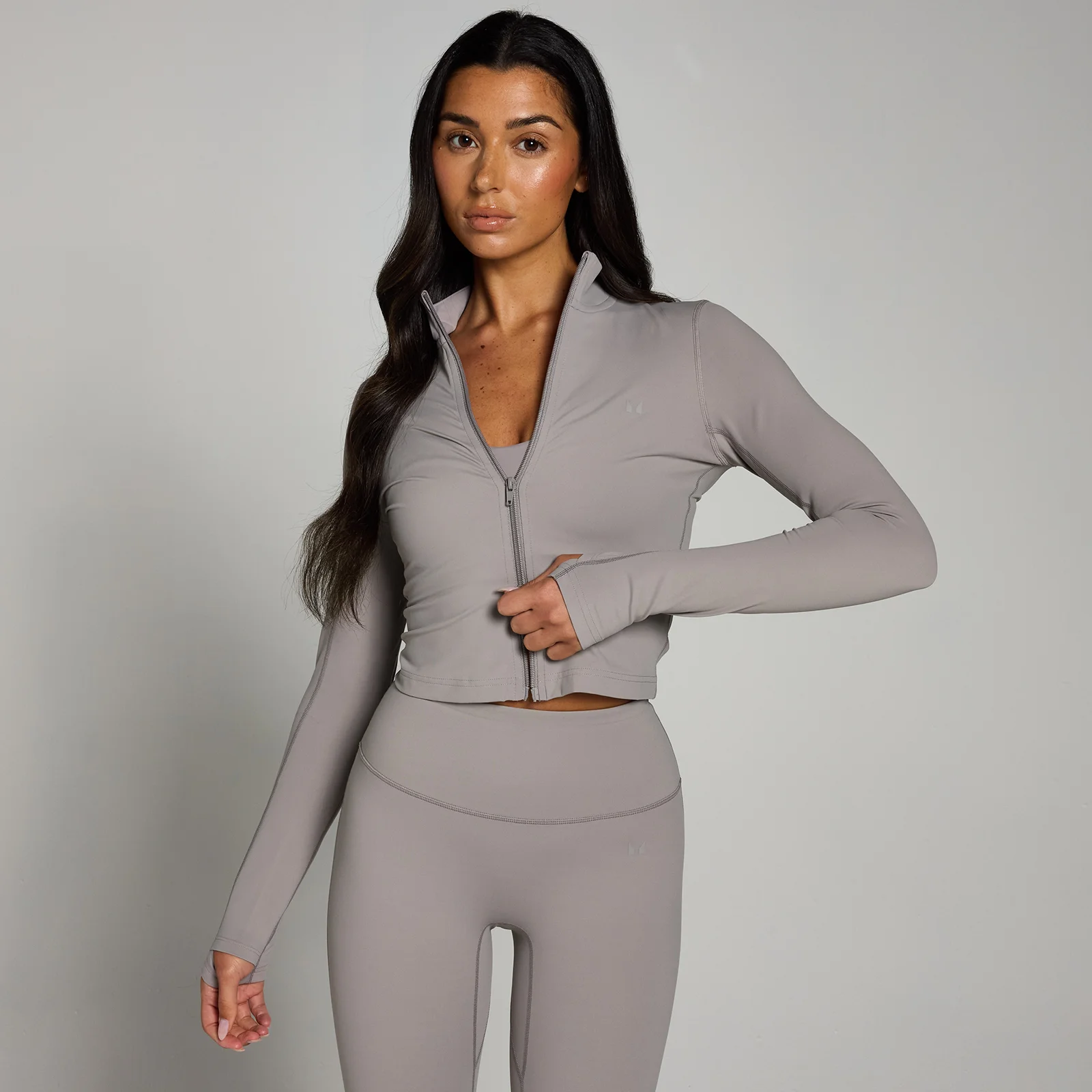 MP ženska Tempo podrezana jakna - boja gljive - XS Slika 1