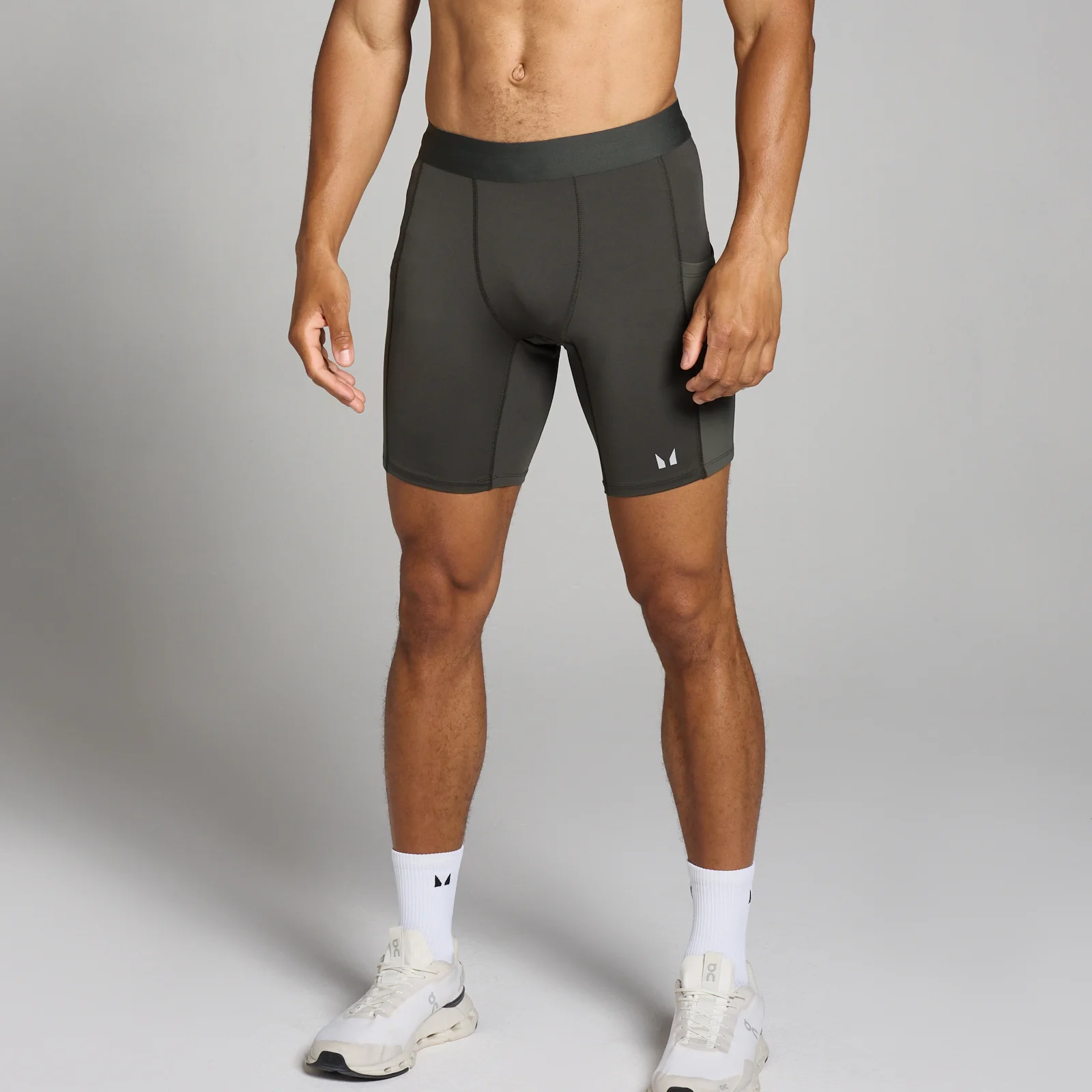 MP Tempo muški Baselayer šorc - siva boja noći - XS Slika 1