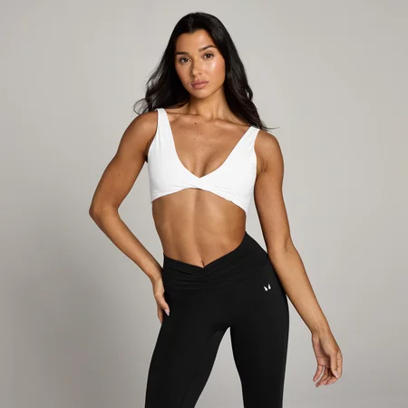 MP ženski Tempo Twist Front sportski grudnjak - bijela boja