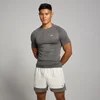 MP muška majica Tempo Pillar Graphic Seamless - Siva