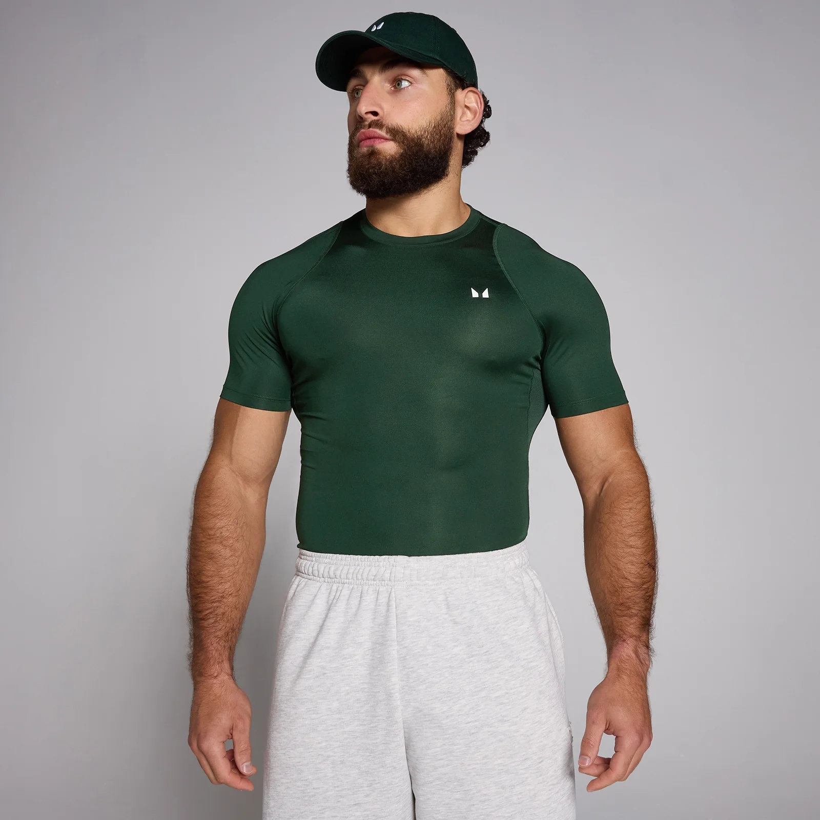 MP Baselayer muška majica kratkih rukava za trening - boja tamnog smaragda - XS Slika 1