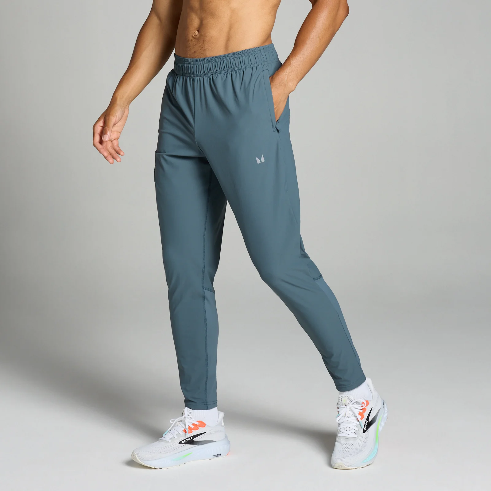 MP muški Velociy tkani donji dio trenerke - tamno siva boja škriljca - XS Slika 1