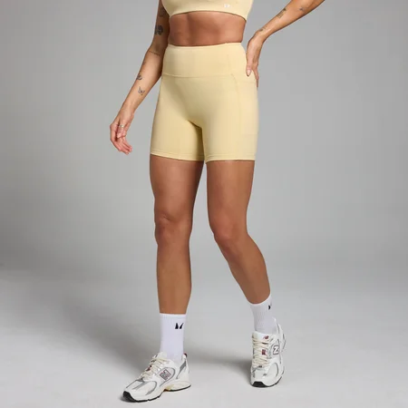 MP ženski Active biciklistički šorc sa džepom - svijetlo žuta boja