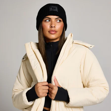 MP Beanie pletena kapa - crna boja