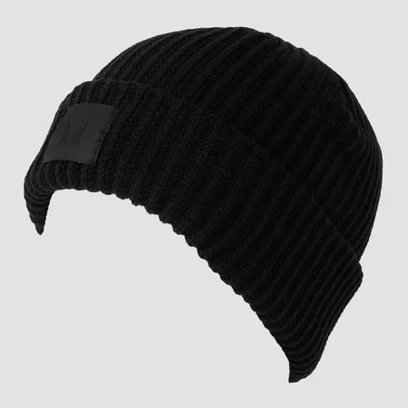 MP Beanie pletena kapa - crna boja