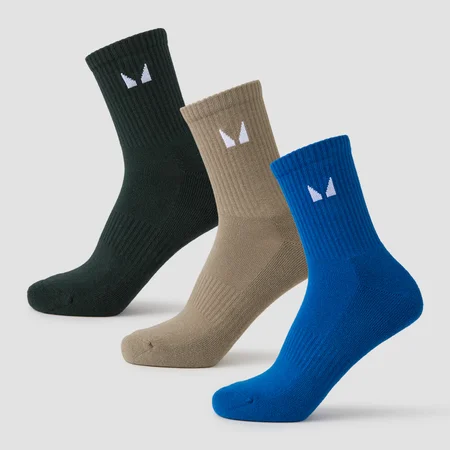 MP unisex Crew čarape (pakovanje od 3 komada) - boja zemlje višestruko pakovanje