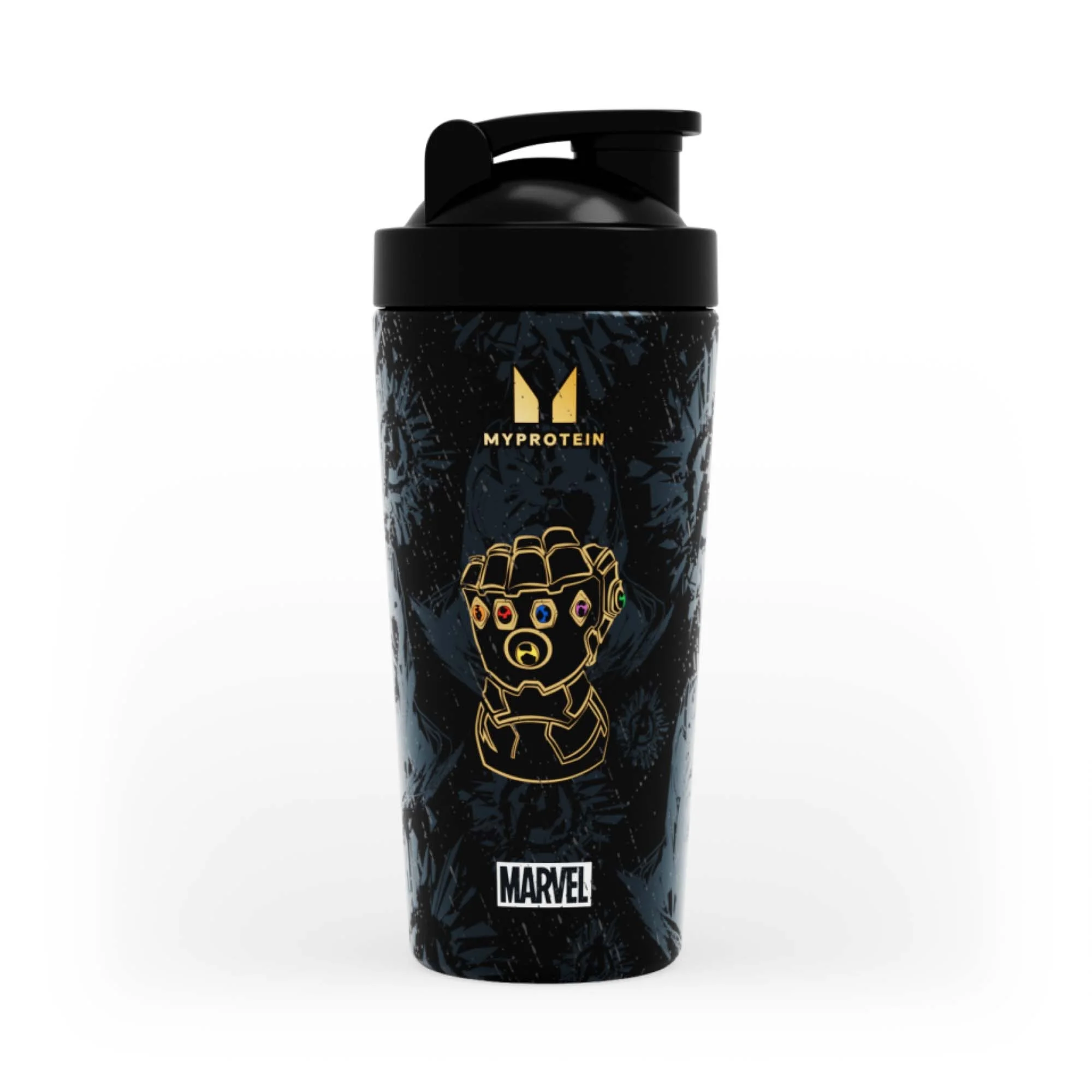 Myprotein Thanos metalni šejker od recikliranog metala - crna boja Slika 1