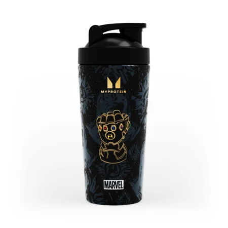 Myprotein Thanos metalni šejker od recikliranog metala - crna boja