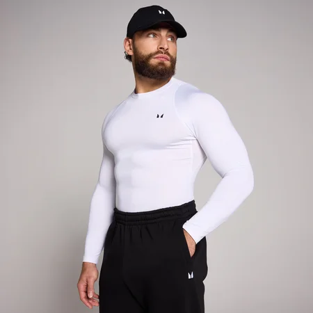 MP Baselayer muška majica dugih rukava za trening - bijela boja