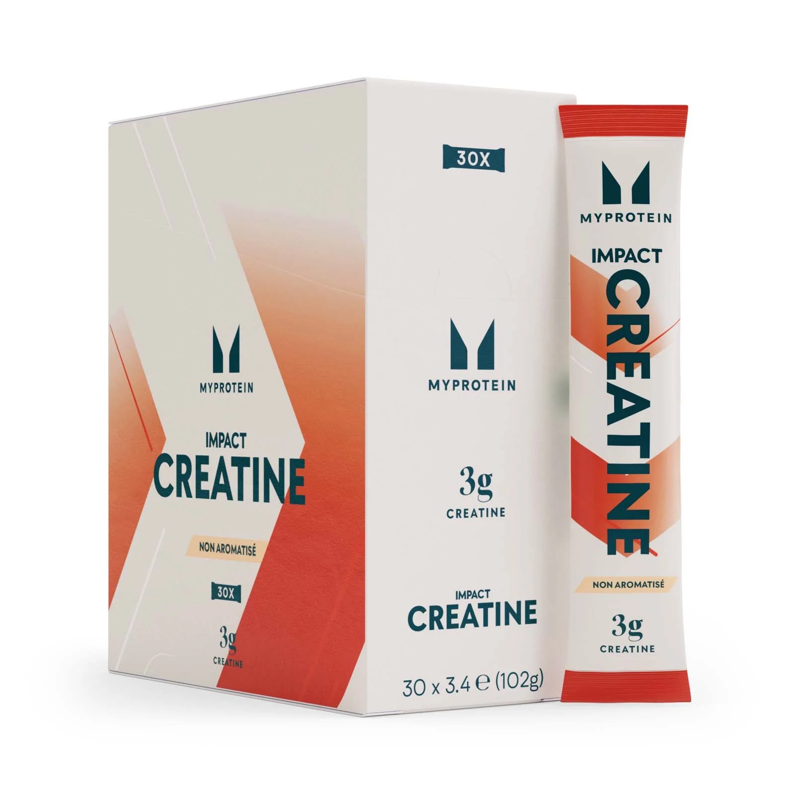 Myprotein, Impact Creatine Stick Packs, 6g (Boxes) - 20servings - Bez ukusa Slika 1