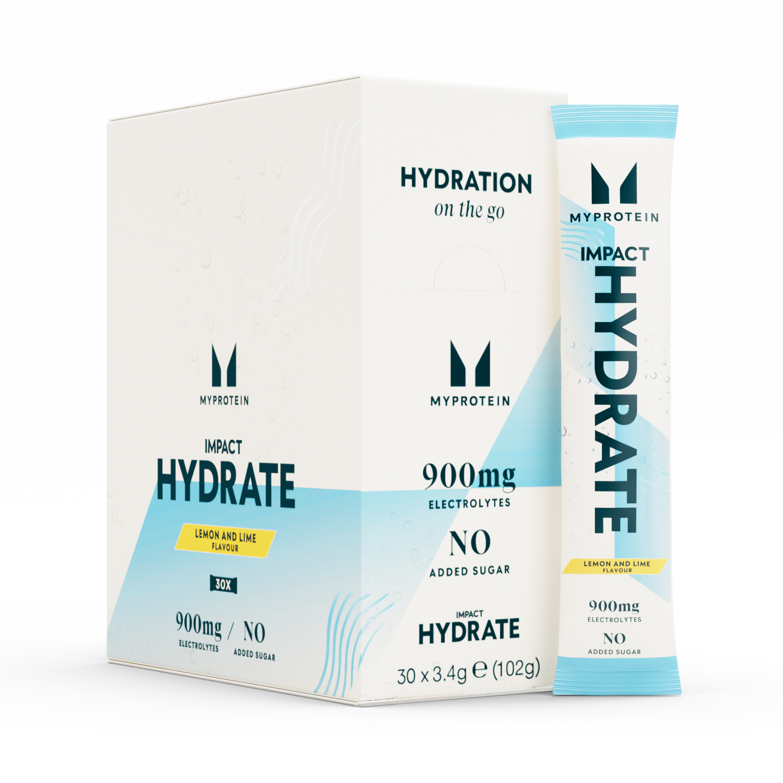 Impact Hydrate | Pakovanja u stiku - 3.4g x 30servings - Limun & Limeta Slika 1