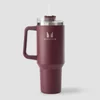 Myprotein metalna boca sa bočnom ručkom i slamkom 1200ml - Tamno bobičasta