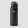 Myprotein reciklirana metalna boca sa slamkom na preklop od 500 ml - crna