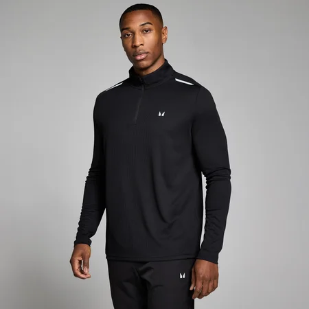 MP Muška Active Gridded 1/4 Zip - Crna
