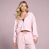 Ženska Lifestyle Majica s Kapuljačom i Zatvaračem MP - Blush