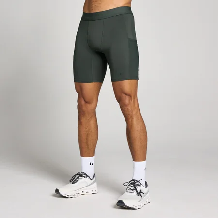 Muške MP Hybrid Pocket Half Tight - Oprana crna