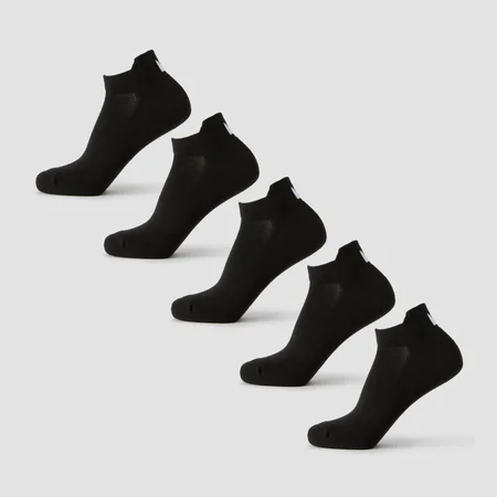 MP Unisex niske čarape (5 komada) - Crna