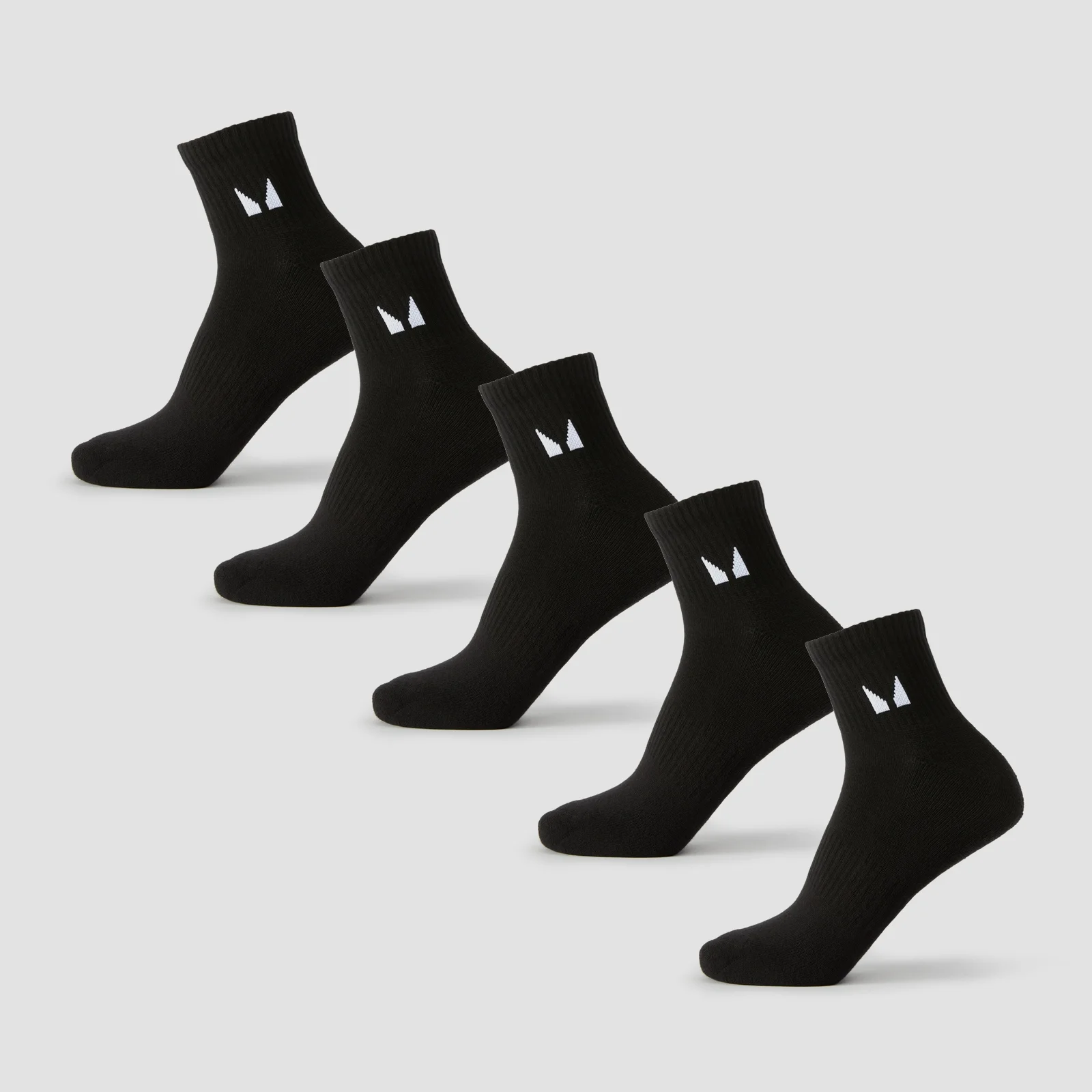 MP Unisex niske čarape (5 komada) - Crna - UK 9-11 Slika 1