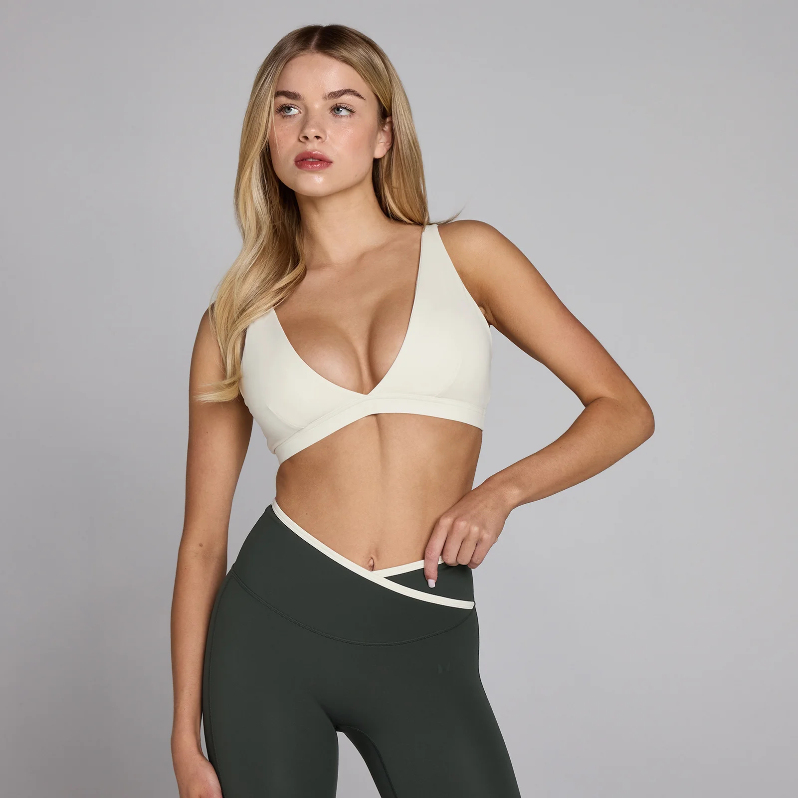 MP Women's Tempo Triangle Sports Bra - Ivory - XS Slika 1