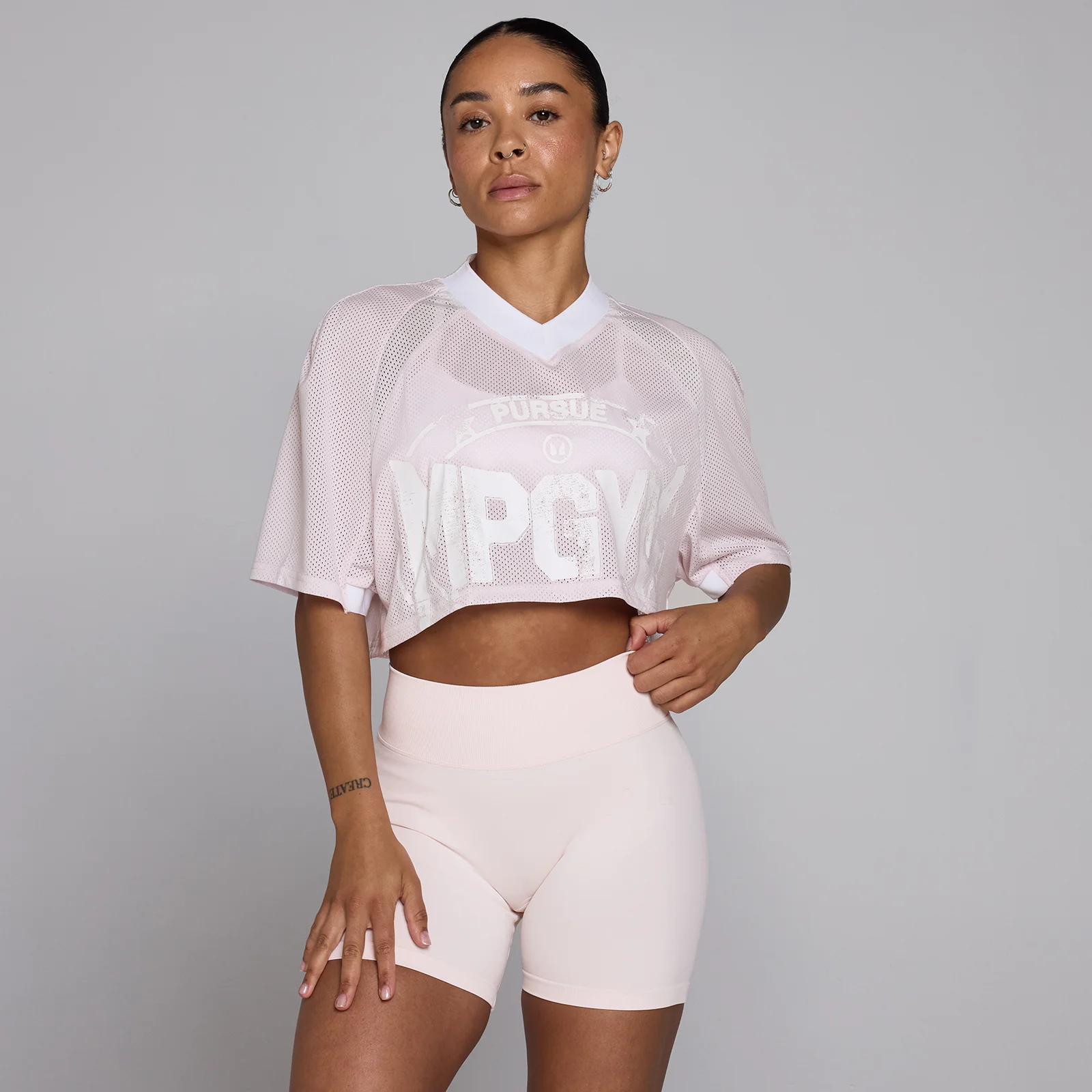MP Women's Lift Mesh Jersey - Baby Pink - L Slika 1
