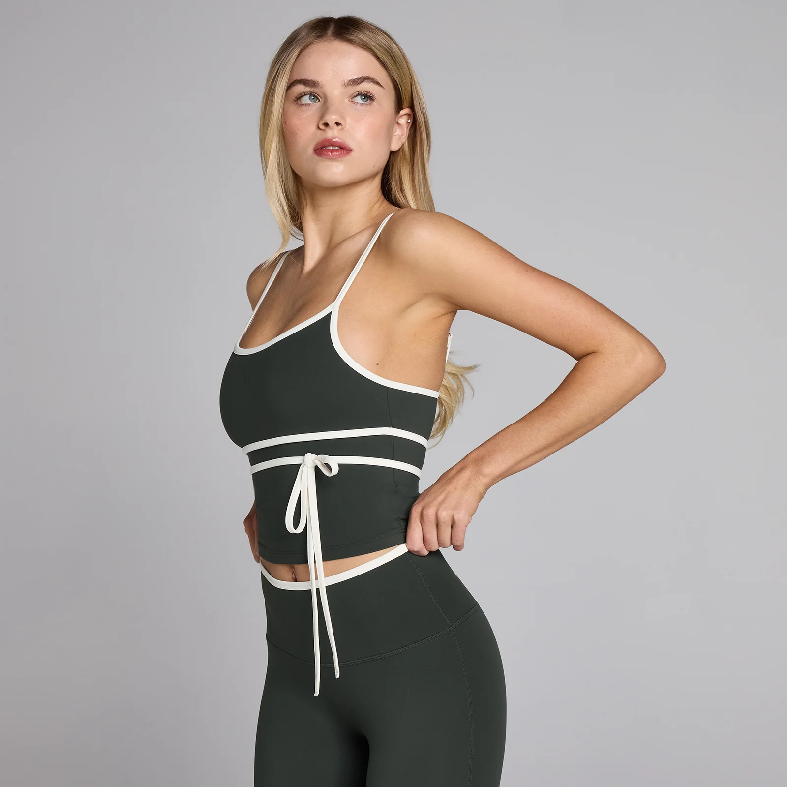 MP Women's Tempo Contrast Tie Vest - Washed Black - S Slika 1