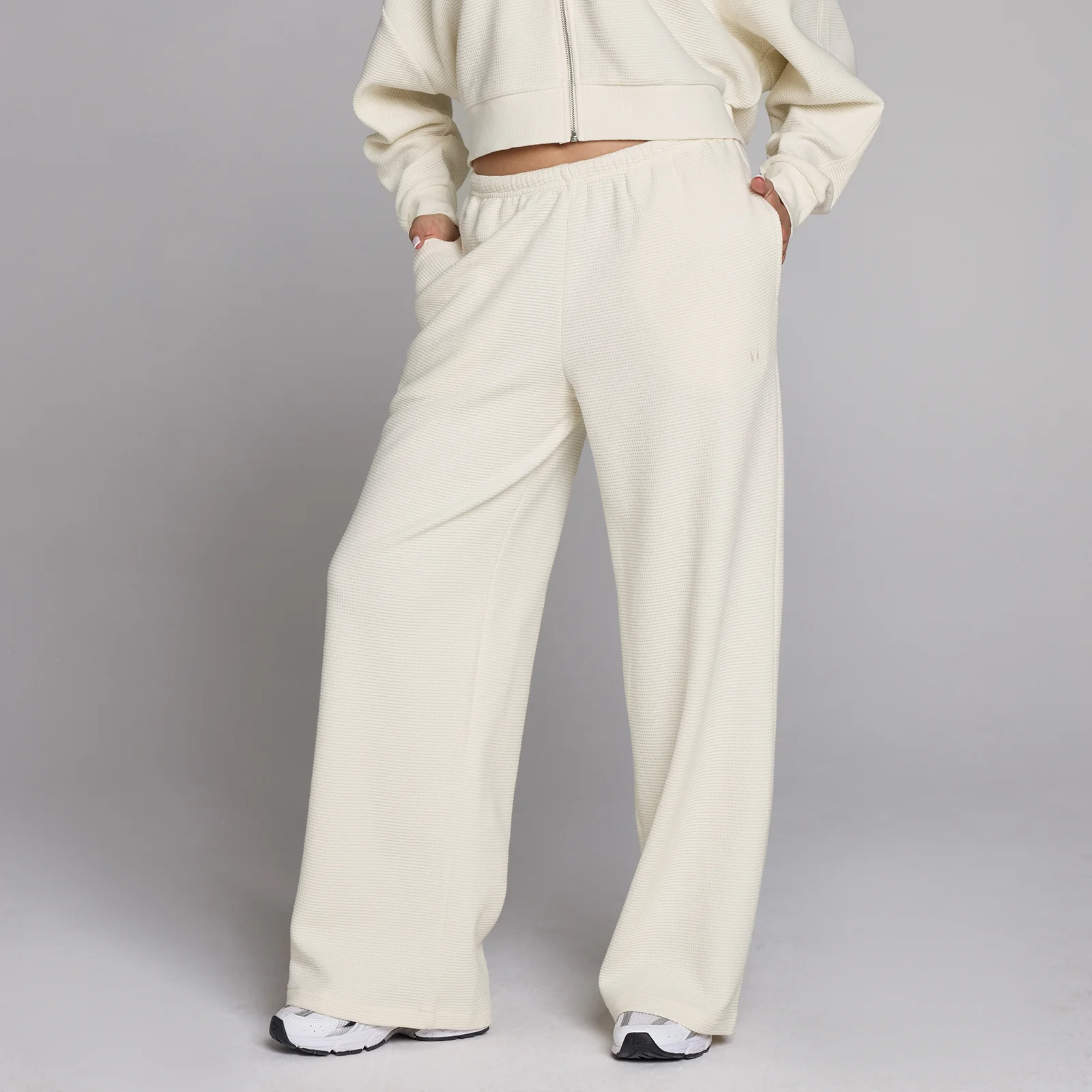 MP Women's Waffle Straight Leg Jogger - Ivory - XS Slika 1