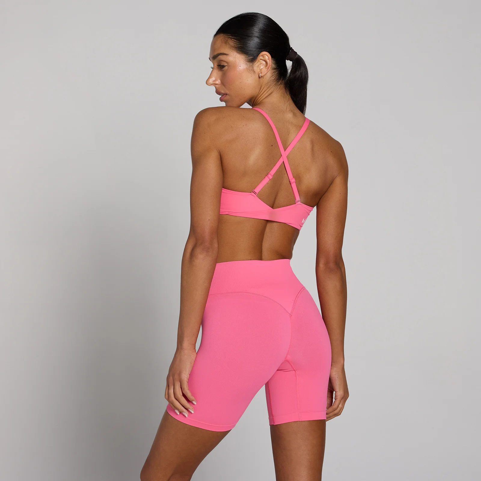 MP Women's Tempo Twist Back Sports Bra - Vibrant Pink - S Slika 1