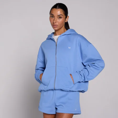 MP Women's Basics Zip Through Hoodie - Cornflower Blue